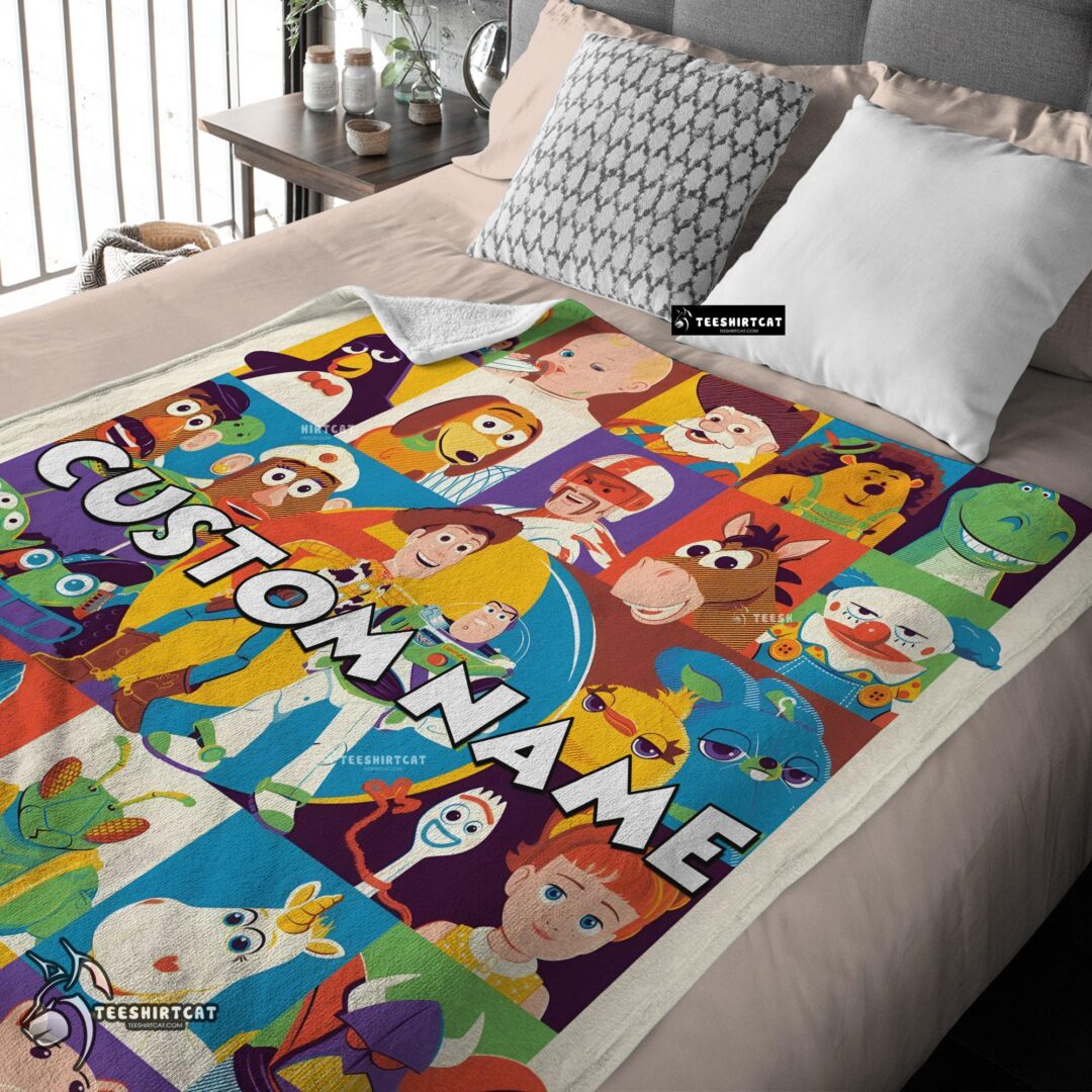 Pretty Disney Cartoon Toy Story Velveteen Cute Blanket Fleece Customized Blanket-mk-03