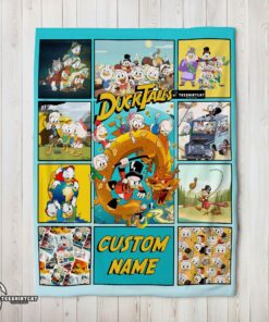 Pretty Disney Ducktales Cartoon Collage Blanket Fleece Customized Blanket