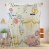 Pretty Disney Elegant Princess Belle Pretty Blanket Fleece Customized Blanket