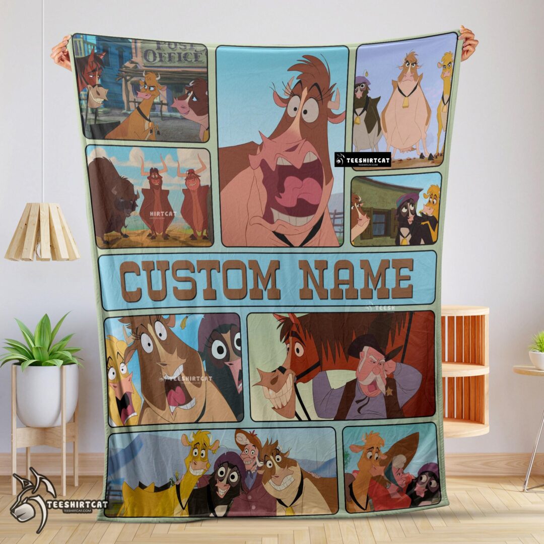 Pretty Disney Home On The Range Poster Blanket Fleece Customized Blanket