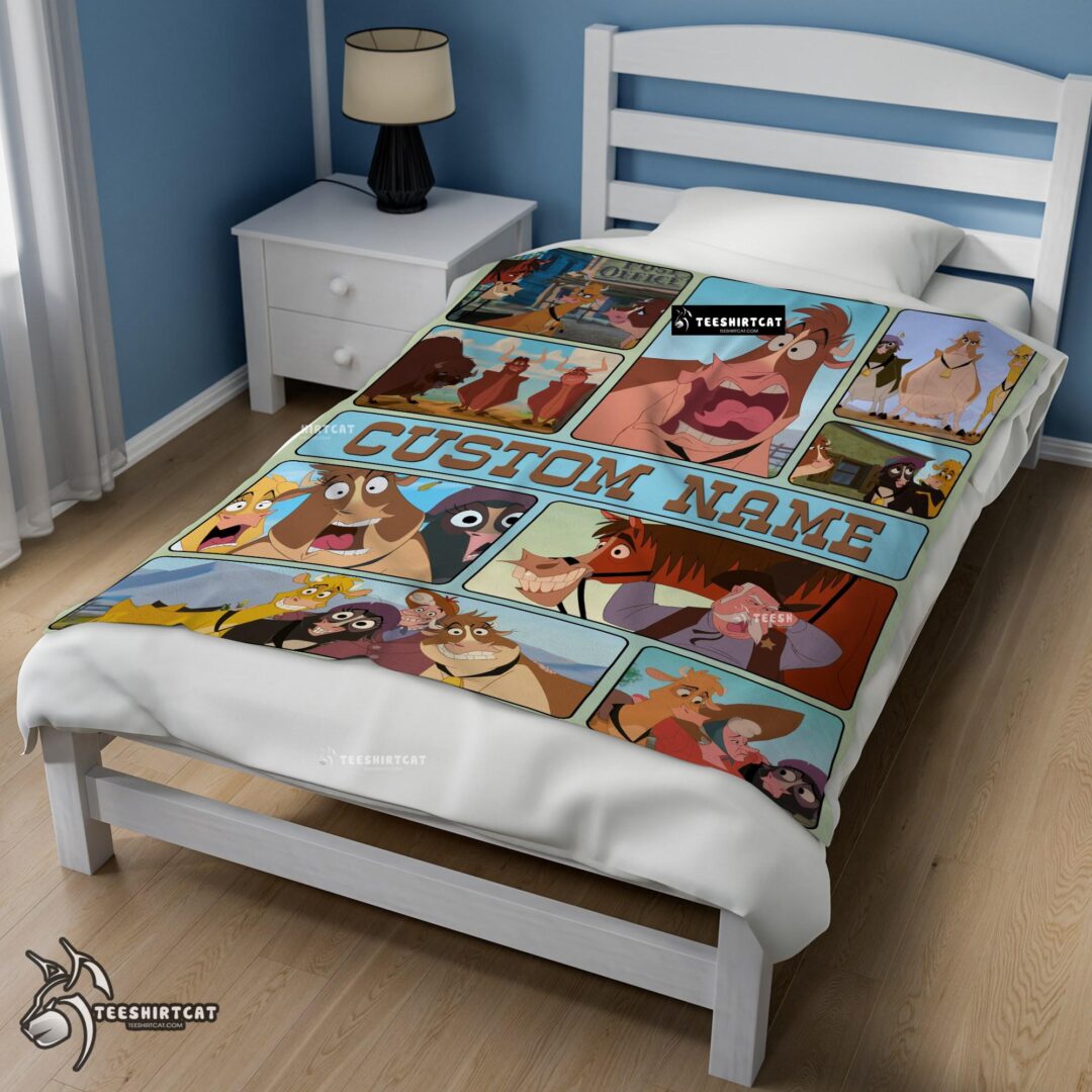 Pretty Disney Home On The Range Poster Blanket Fleece Customized Blanket