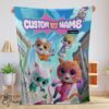 Pretty Disney Junior SuperKitties Chibi Cute Fleece Blanket Customize Blanket