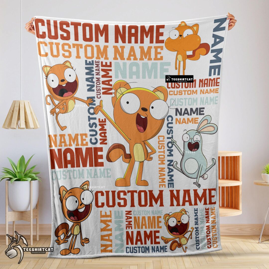 Pretty Disney Kiff Chatterley & Barry Buns Blanket Fleece Customized Blanket