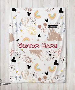 Pretty Disney Mickey Mouse & Friends Magical Mouse Castle Blanket Fleece Customized Blanket