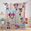 Pretty Disney Minnie Mouse Blanket Fleece Customized Blanket