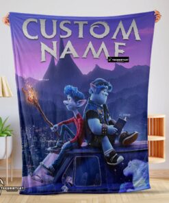 Pretty Disney Pixar Onward Poster Blanket Fleece Customized Blanket