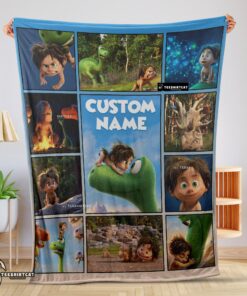 Pretty Disney Pixar The Good Dinosaur Collage Poster Blanket Fleece Customized Blanket