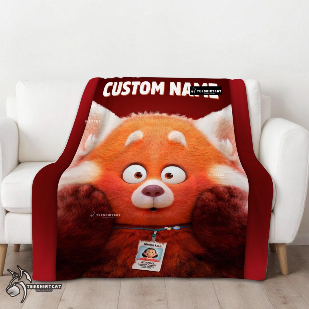 Pretty Disney Pixar Turning Red Blanket Fleece Customized Blanket
