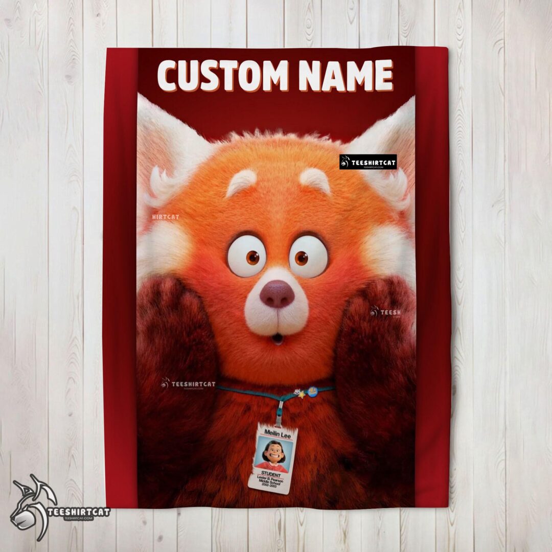 Pretty Disney Pixar Turning Red Blanket Fleece Customized Blanket