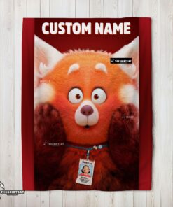 Pretty Disney Pixar Turning Red Blanket Fleece Customized Blanket