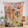 Pretty Disney Pixar Up With Our Balloons And Sky With House Movie Blanket Customize Blanket