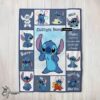 Pretty Disney Playful Stitch Collage Blanket Fleece Customized Blanket