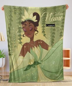 Pretty Disney Princess Tiana Blanket Fleece Customized Blanket