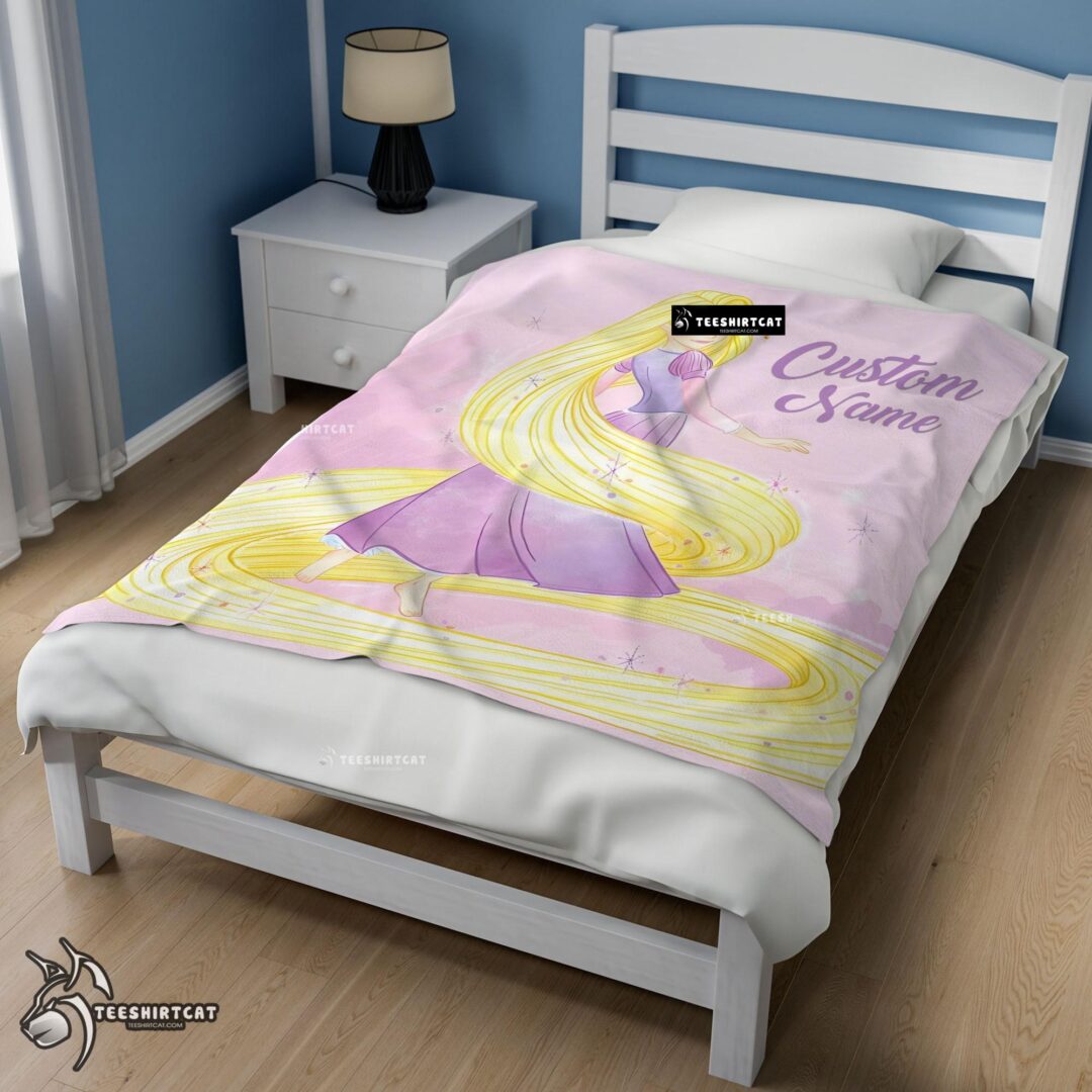Pretty Disney Rapunzel Blanket Fleece Customized Blanket