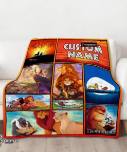 Pretty Disney Simba Mufasa Timon Pumbaa The Lion King Collage Blanket Fleece Customized Blanket - Image 3