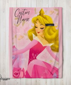 Pretty Disney Sleeping Beauty Aurora Princess Blanket Fleece Customized Blanket