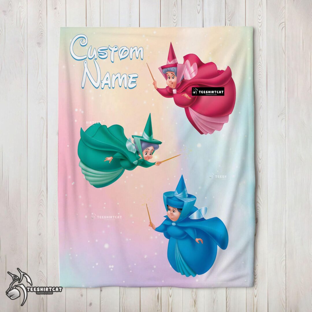 pretty-disney-sleeping-beauty-three-good-fairies-blanket-fleece-customized-blanket-mk-02-1 Pretty Disney Sleeping Beauty Three Good Fairies Blanket Fleece Customized Blanket