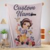 Pretty Disney Snow White Princess Blanket Fleece Customized Blanket