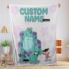 Pretty Disney Sulley & Boo Monsters Inc Blanket Fleece Customized Blanket