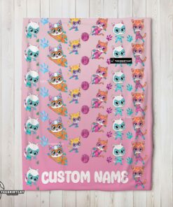 Pretty Disney SuperKitties Squad Purrfect Heroes Blanket Fleece Customized Blanket
