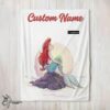 Pretty Disney The Little Mermaid Delicate And Painterly Blanket Fleece Customized Blanket