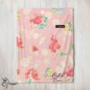 Pretty Disney The Little Mermaid & Flounder Delicate Watercolor Blanket Fleece Customized Blanket