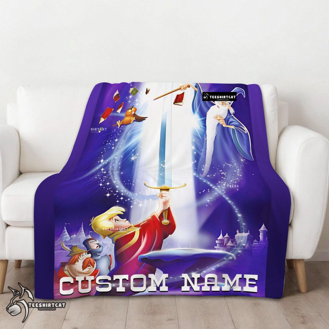 Pretty Disney The Sword In The Stone Legendary Blanket Fleece Customized Blanket-mk-01