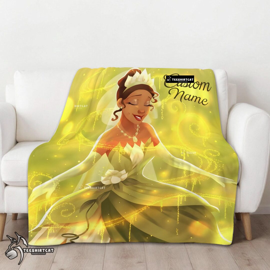 Pretty Disney Tiana Princess The Princess and the Frog Blanket Fleece Customized Blanket-mk-01