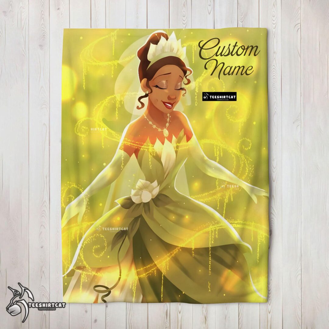 Pretty Disney Tiana Princess The Princess and the Frog Blanket Fleece Customized Blanket-mk-02