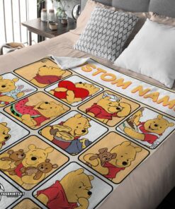 Pretty Disney Winnie The Pooh Cute Pooh Customize Blanket - Image 4