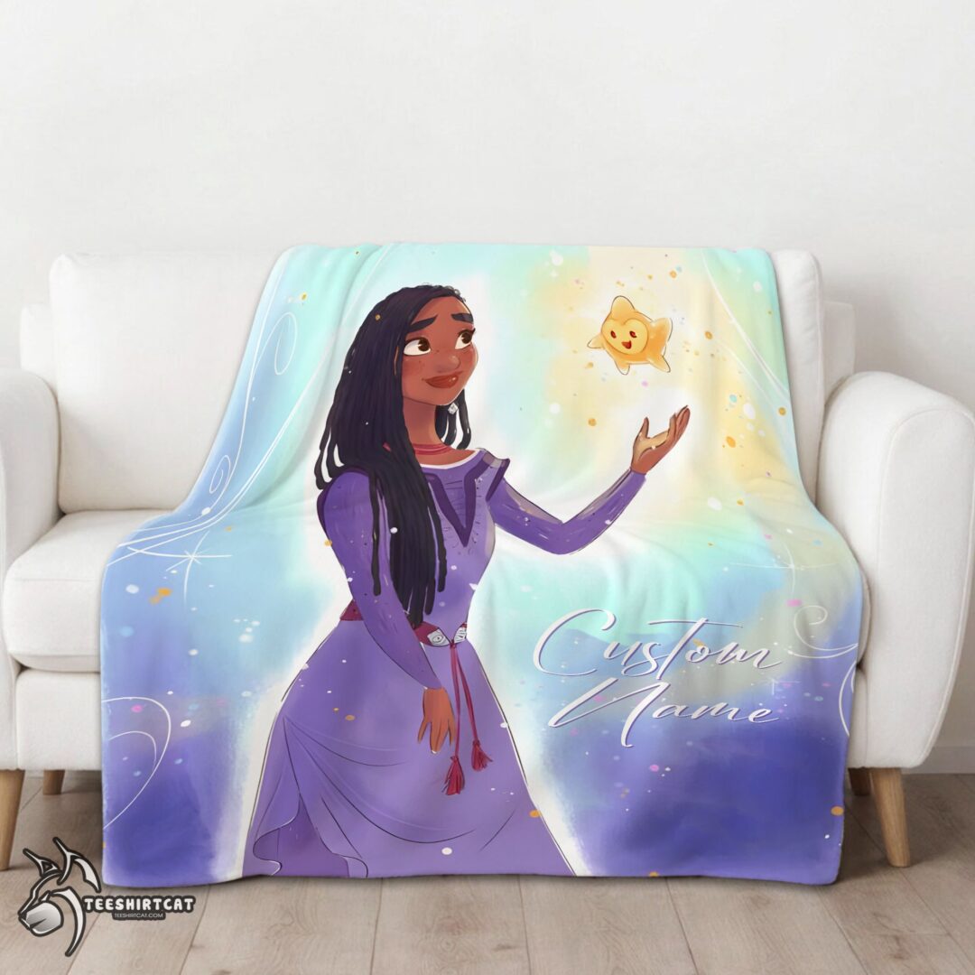 pretty-disney-wish-asha-princess-star-blanket-fleece-customized-blanket-mk-01 Pretty Disney Wish Asha Princess Star Blanket Fleece Customized Blanket - Image 3