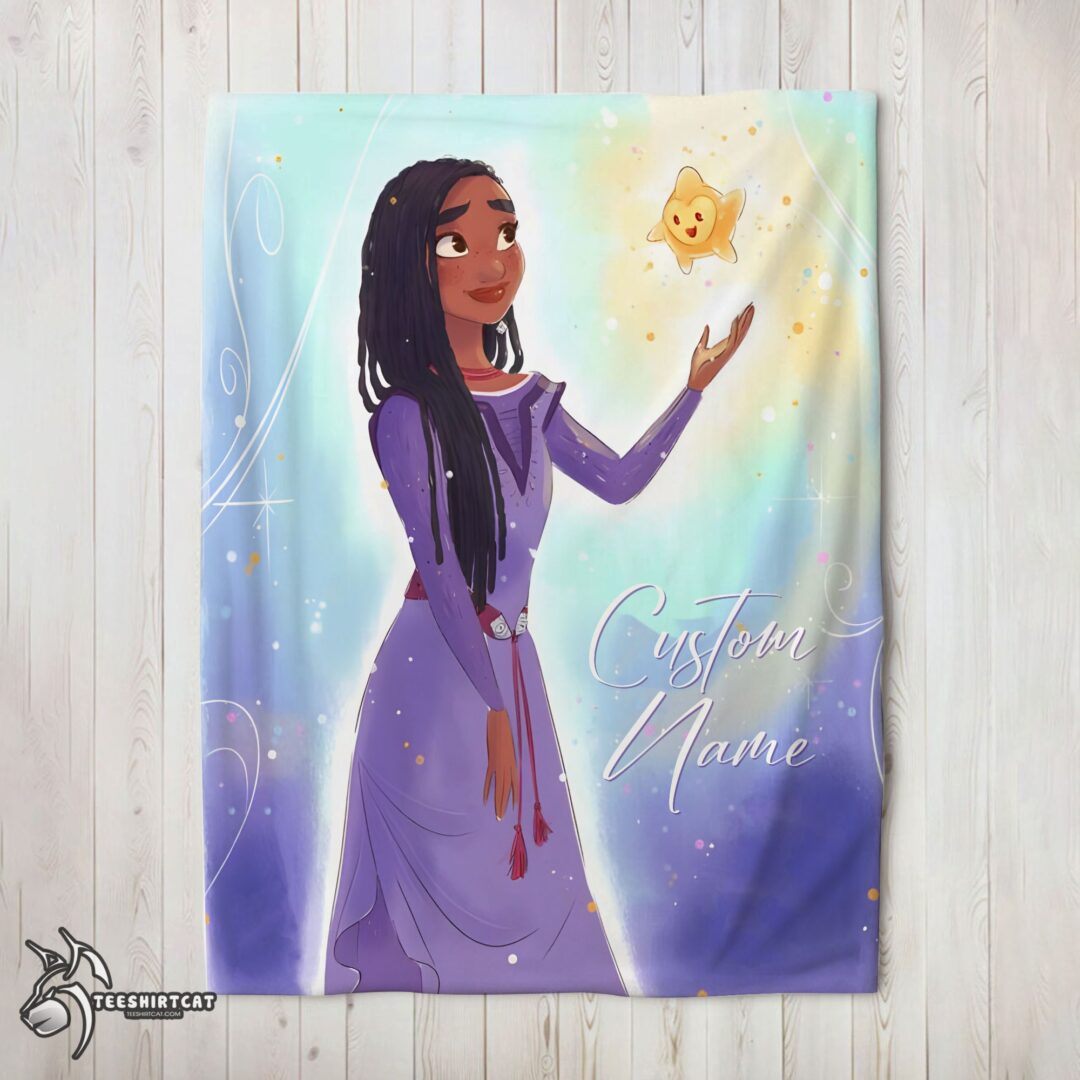 pretty-disney-wish-asha-princess-star-blanket-fleece-customized-blanket-mk-02 Pretty Disney Wish Asha Princess Star Blanket Fleece Customized Blanket