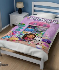 Pretty Disney’s Gabby’s Dollhouse With Our Cute Girl Fleece Blanket Customize Blanket - Image 3