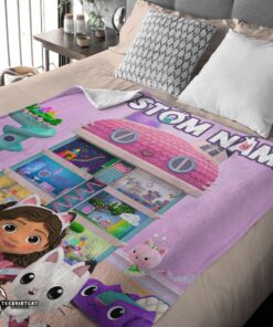 Pretty Disney’s Gabby’s Dollhouse With Our Cute Girl Fleece Blanket Customize Blanket - Image 4
