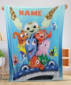 Pretty Finding Nemo With Friends Blanket Fleece Customized Blanket