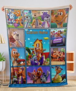 Pretty Go Dog Go With Friends Blanket Fleece Customized Blanket