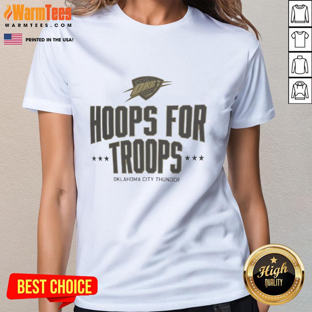 pretty-hoops-for-troops-oklahoma-city-thunder-basketball-ladies-tee Pretty Hoops for Troops Oklahoma City Thunder Basketball ladies' tee featuring vibrant team colors and stylish design.