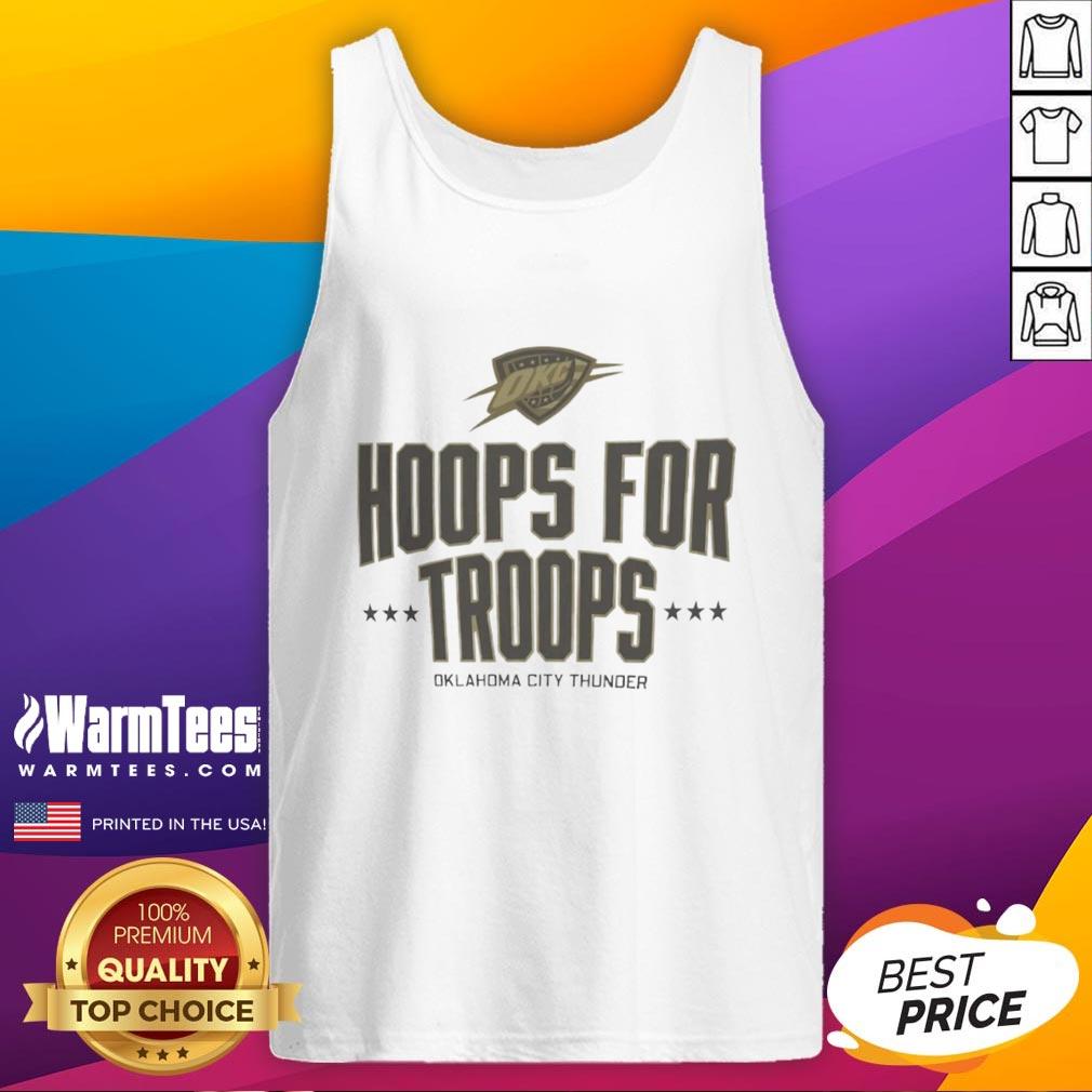 pretty-hoops-for-troops-oklahoma-city-thunder-basketball-tank-top Pretty Hoops for Troops Oklahoma City Thunder basketball tank top featuring vibrant team colors and stylish design.