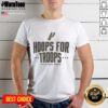 Pretty Hoops For Troops San Antonio Spurs basketball t-shirt featuring team colors and logo, perfect for fans and support.