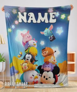 Pretty Hot Disney Cartoon Mickey And Friends Cute Blanket Fleece Customized Blanket