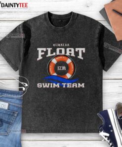 Alt Text: Pretty IZM Float Swim Team Music Washed T-Shirt in vibrant colors, perfect for swim enthusiasts and casual wear.