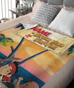 Pretty Jake And The Never Land Pirates Blanket Fleece Customized Blanket - Image 4
