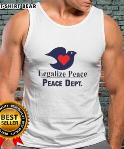 Pretty Legalize Peace Dove Tank Top featuring a serene dove design, promoting love and peace.