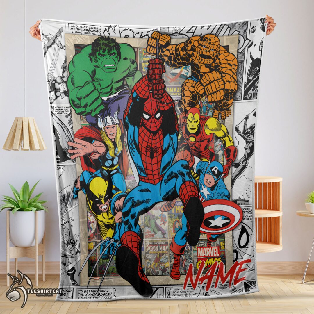pretty-marvel-comics-superhero-blanket-fleece-customized-blanket-mk-01 Pretty Marvel Comics Superhero Blanket Fleece Customized Blanket