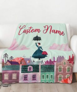 Pretty Mary Poppins Film Classic Movie Blanket Fleece Customized Blanket - Image 3