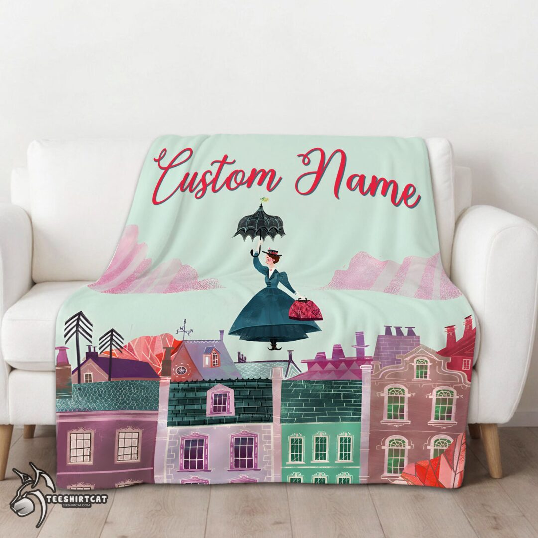 pretty-mary-poppins-film-classic-movie-blanket-fleece-customized-blanket-mk-01 Pretty Mary Poppins Film Classic Movie Blanket Fleece Customized Blanket - Image 3