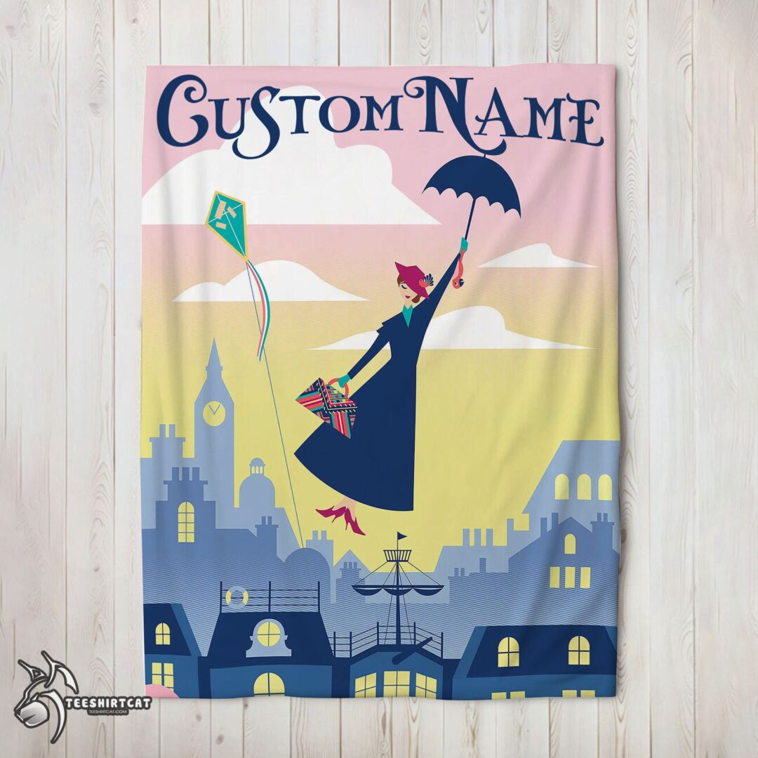 pretty-mary-poppins-returns-holiday-blanket-fleece-customized-blanket-mk-02 Pretty Mary Poppins Returns Holiday Blanket Fleece Customized Blanket