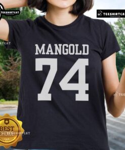 Pretty New York Jets Nick Mangold 74 ladies tee featuring vibrant team colors and stylish design for female fans.