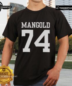 Pretty New York Jets Nick Mangold 74 T-Shirt featuring bold graphics and team colors for passionate fans.