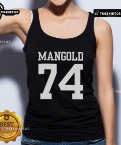Pretty New York Jets Nick Mangold 74 tank top featuring vibrant team colors and bold player graphics.